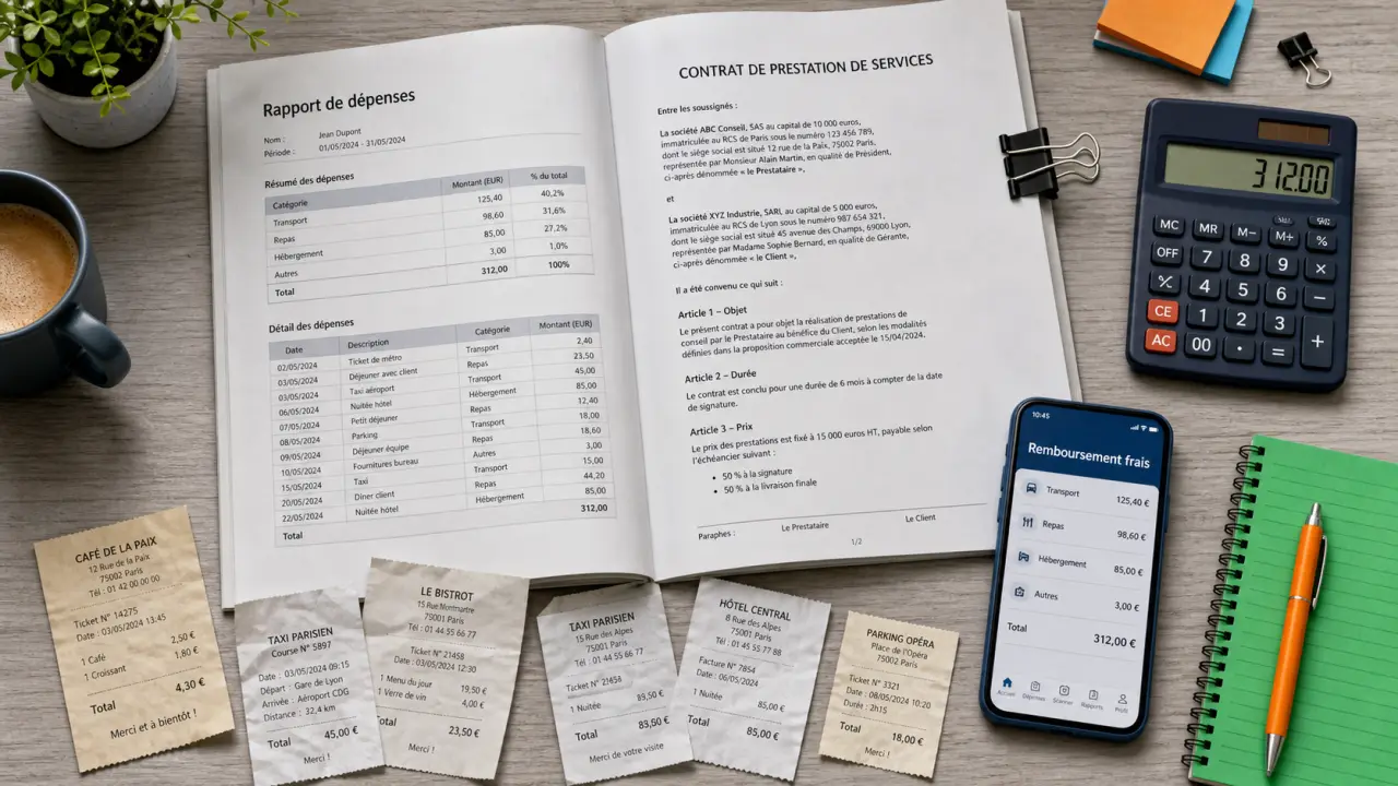 Frais professionnels portage salarial : remboursement des frais et net