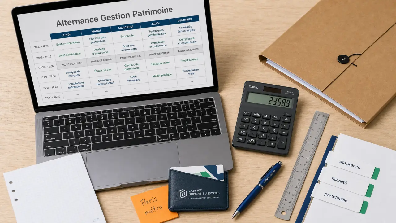 Gestion de patrimoine alternance paris : missions, employeurs et signaux à vérifier à Paris