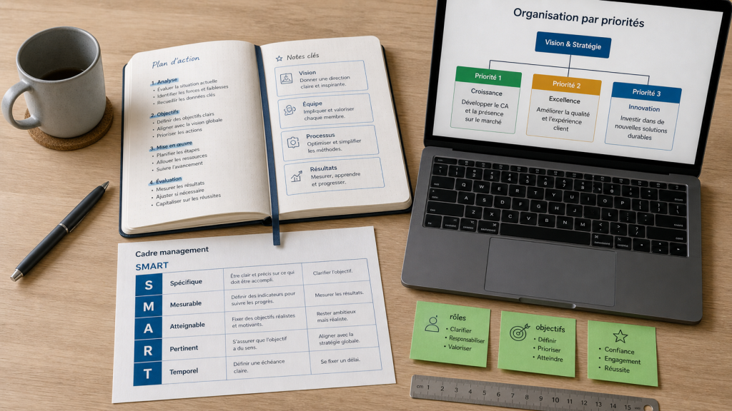Les fondamentaux du management : fixer le cap, motiver, ajuster sa posture