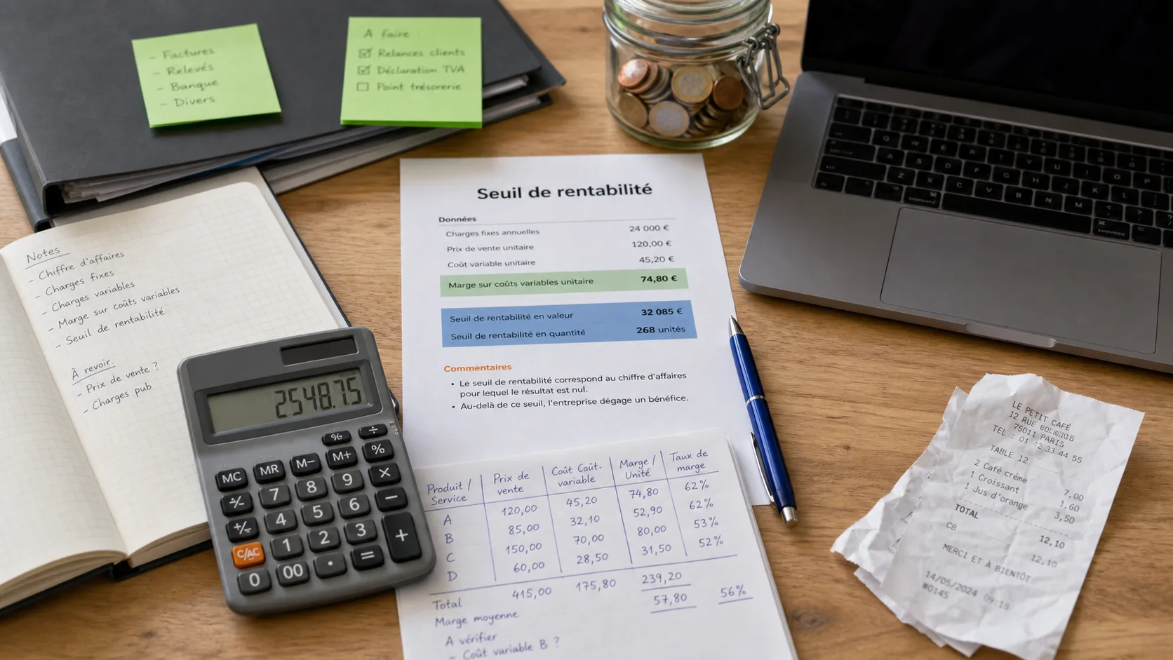Ouvrir un commerce rentable : seuil de rentabilité, charges maîtrisées