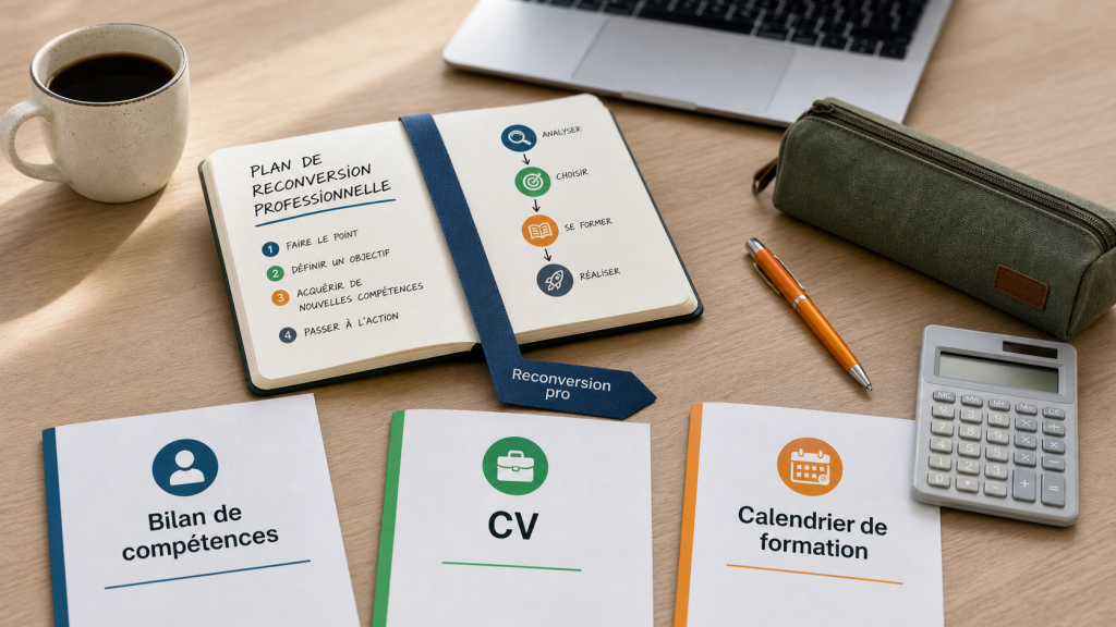 Reconversion professionnelle def : plan de reconversion pro sur documents