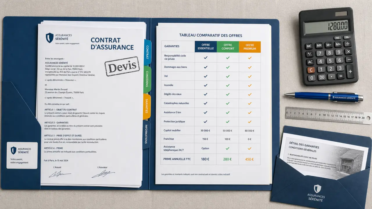 Assurances pas chères : devis sans engagement, franchises et garanties