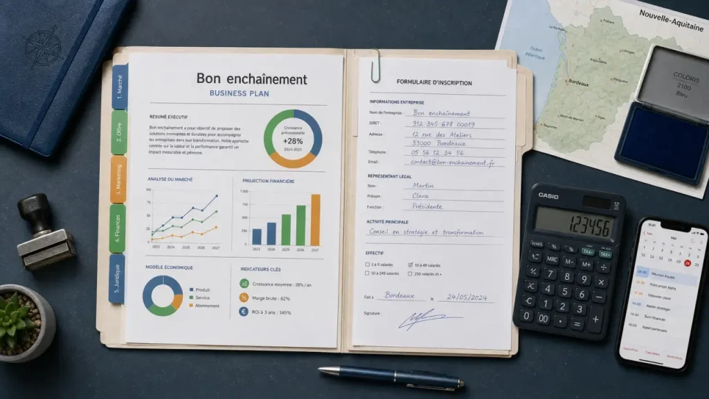 Créer une entreprise en Nouvelle-Aquitaine sans faux départ : aides régionales, BGE et immatriculation