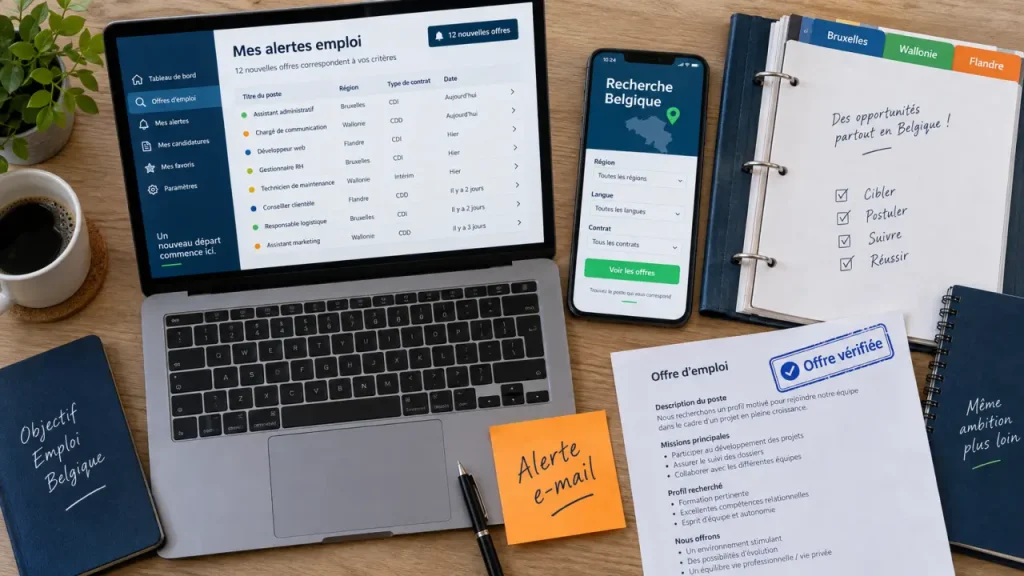 Chercher un emploi en Belgique : 4 sources et des filtres vraiment utiles