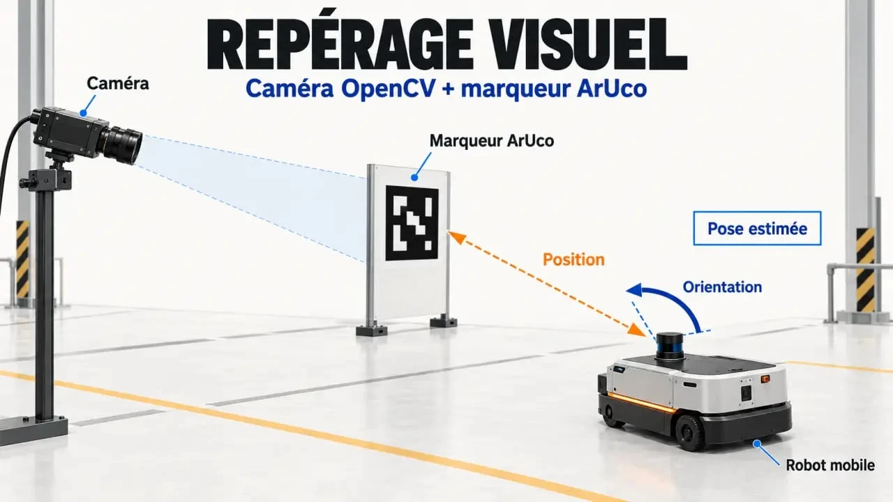 Aruco intelligence artificielle : détection d’un marqueur ArUco par caméra pour localiser un robot