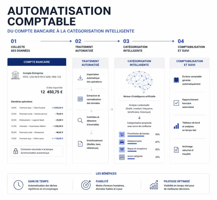 Automatisation de la comptabilité et synchronisation bancaire