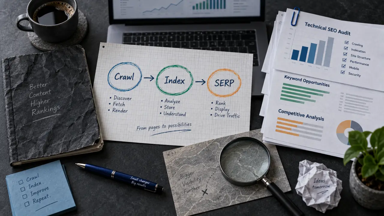 Formation algorithmie des moteurs de recherche en ligne : crawl, index, SERP