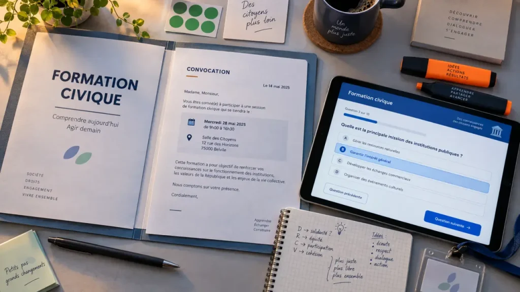 Formation civique OFII : 4 jours obligatoires, même avec les ressources en ligne