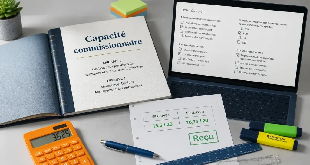 Formation commissionnaire de transport en ligne : réussir l&rsquo;examen quand seuls 10 à 20 % des candidats y parviennent