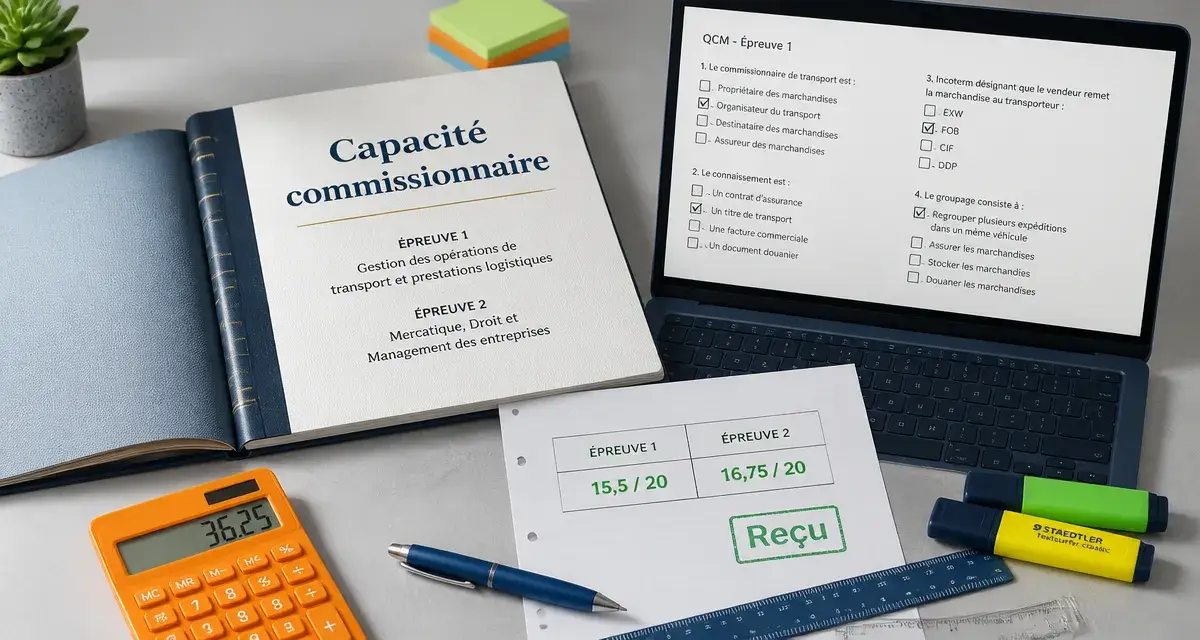 Formation commissionnaire de transport en ligne : réussir l’examen