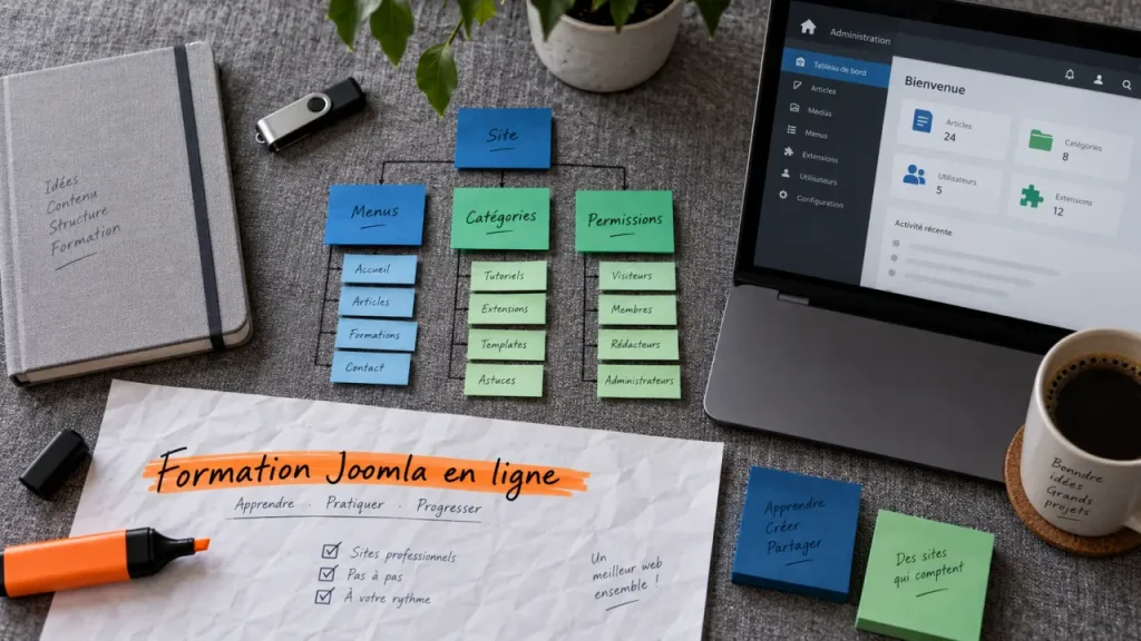 Une formation Joomla en ligne doit vous rendre autonome après la mise en ligne