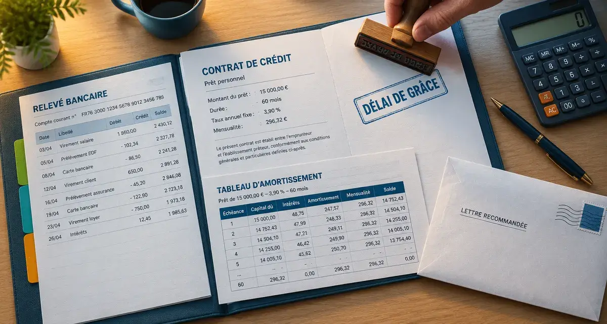 Délai de grâce crédit consommation : suspension des paiements par le juge (2 ans)