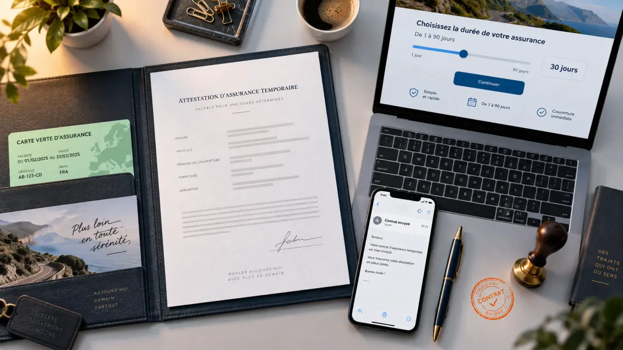 Flash tempo assurance auto : attestation 1 à 90 jours